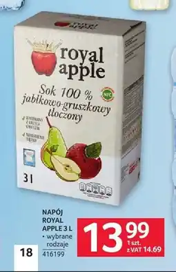 Selgros Sok jabłkowo-gruszkowy tłoczony Royal Apple oferta