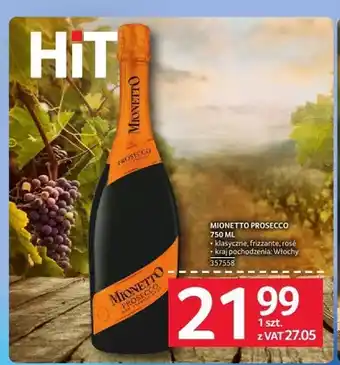 Selgros Wino musujące Mionetto Prosecco oferta