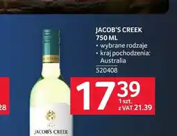 Selgros Wino Jacob's Creek oferta