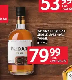 Selgros Whisky Paprocky Single Malt 40% oferta