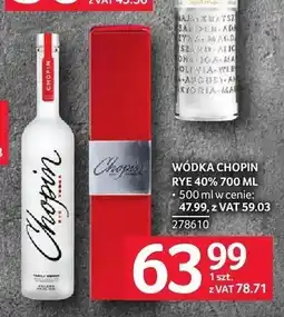 Selgros Wódka Chopin Rye 40% oferta