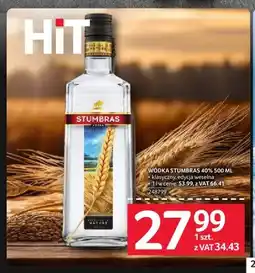 Selgros Wódka Stumbras 40% oferta