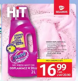 Selgros Odplamiacz w żelu Vanish Oxi Action oferta