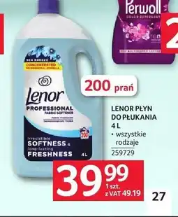 Selgros Płyn do płukania tkanin Lenor Softness & Freshness oferta