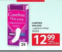 Selgros Wkładki higieniczne Carefree Plus Long oferta