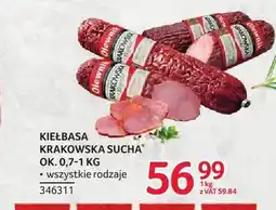 Selgros Kiełbasa krakowska sucha Olewnik oferta