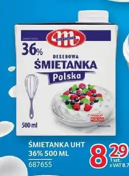 Selgros Śmietanka UHT 36% Mlekpol oferta