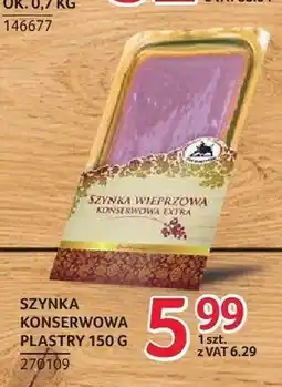 Selgros Szynka konserwowa plastry ZMB Białystok oferta