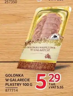 Selgros Golonka w galarecie plastry ZMB Białystok oferta