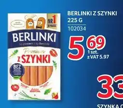 Selgros Parówki Berlinki z szynki oferta