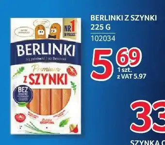 Selgros Parówki Berlinki z szynki oferta