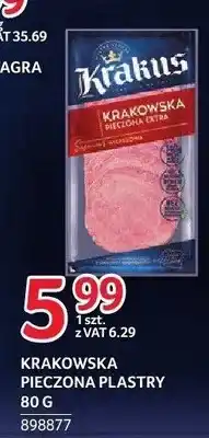 Selgros Kiełbasa krakowska pieczona plastry Krakus oferta