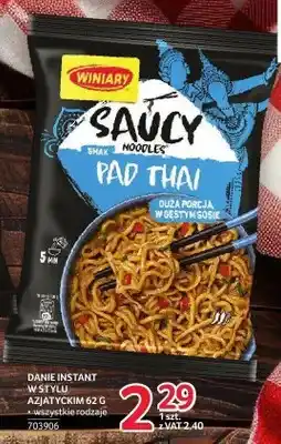 Selgros Danie instant Winiary Saucy Noodles smak Pad Thai oferta