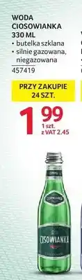 Selgros Woda mineralna Cisowianka silnie gazowana oferta