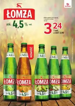 Selgros Piwo Łomża Smak Winogrona oferta