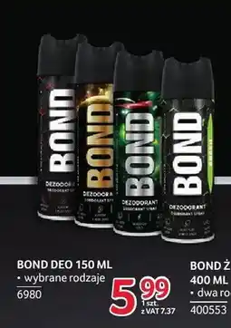 Selgros Dezodorant męski Bond Fresh oferta