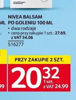 Selgros Balsam po goleniu Nivea oferta