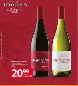 Selgros Wino Sangre de Toro Blanco Hiszpania oferta