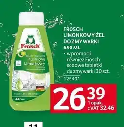 Selgros Żel do zmywarki Frosch Limonkowy oferta
