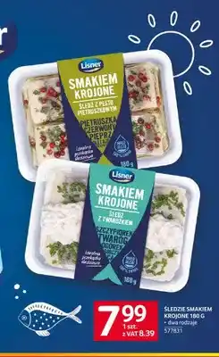 Selgros Śledzie Smakiem Krojone śledź z pesto pietruszkowym Lisner oferta