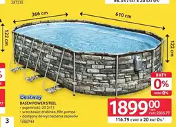 Selgros Basen stelażowy Bestway Power Steel oferta