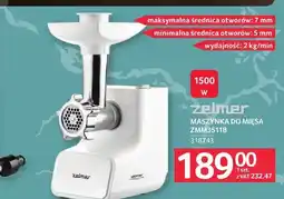 Selgros Maszynka do mięsa Zelmer ZMM3511B oferta