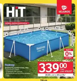 Selgros Basen stelażowy Bestway Steel Pro oferta