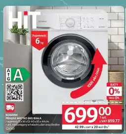 Selgros Pralka Bomann WA7161 6 kg biała oferta