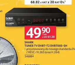 Selgros Tuner TV DVB-T2 Shark DVBT005-SH oferta