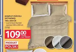 Selgros Komplet pościeli satynowej 160x200 cm oferta