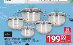 Selgros Komplet garnków Zwieger Rocca 10 części oferta