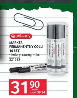 Selgros Marker permanentny Herlitz Colli czarny oferta