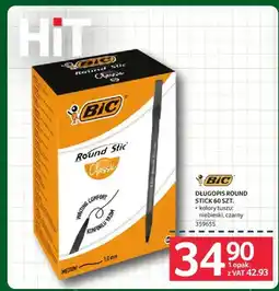 Selgros Długopis Round Stick niebieski BIC oferta