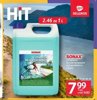 Selgros Letni płyn do spryskiwaczy Sonax Ocean Fresh oferta