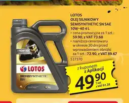 Selgros Olej silnikowy Lotos Semisynthetic SN 10W-40 oferta
