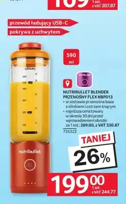 Selgros Blender przenośny Nutribullet Flex NBP013 oferta