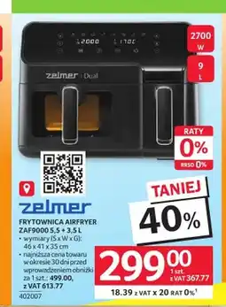 Selgros Frytownica beztłuszczowa Zelmer Airfryer ZAF9000 oferta