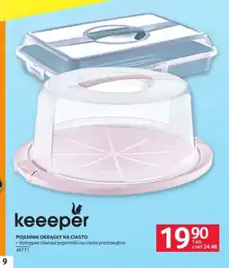 Selgros Pojemnik okrągły na ciasto Keeeper oferta