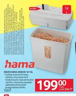 Selgros Niszczarka Hama M50CD-W oferta