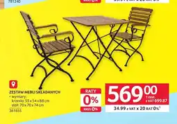 Selgros Zestaw mebli składanych oferta