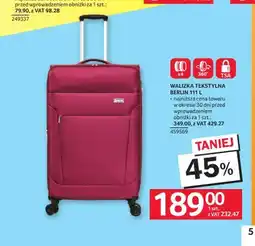 Selgros Walizka tekstylna Berlin oferta