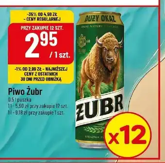 Polomarket Piwo Żubr oferta