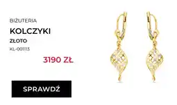 Briju Kolczyki złote Briju oferta