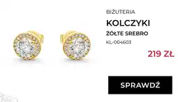 Briju Kolczyki Briju żółte srebro KL-004603 oferta
