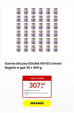 Media Expert Karma dla psa Dolina Noteci Smart Bogata w gęś 36-pak oferta