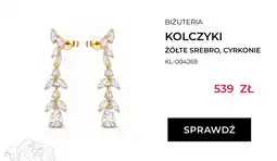 Briju Kolczyki Briju żółte srebro cyrkonie KL-004269 oferta