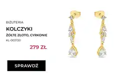 Briju Kolczyki Briju żółte złoto cyrkonie KL-003720 oferta