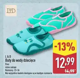 ALDI Buty do wody dziecięce L & D oferta