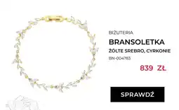 Briju Bransoletka Briju żółte srebro cyrkonie BN-004783 oferta