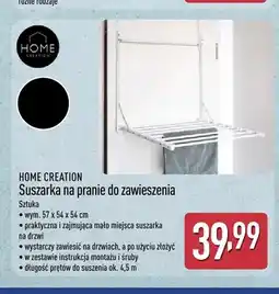 ALDI Suszarka na pranie do zawieszenia Home Creation oferta